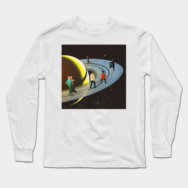 Saturn Rink Long Sleeve T-Shirt by Vertigo Artography